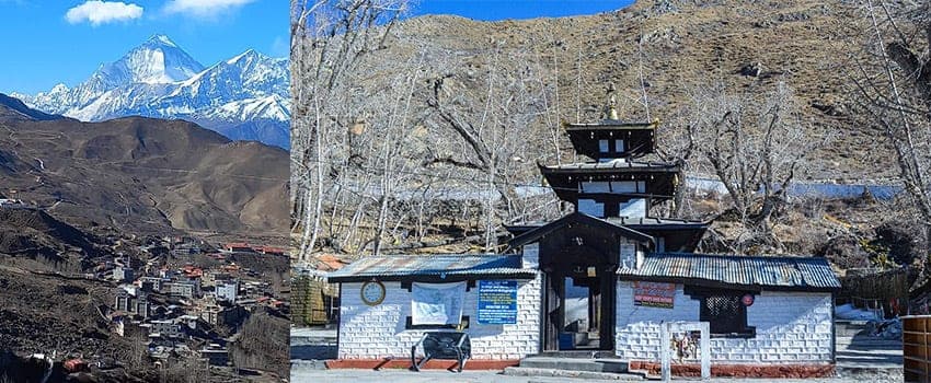The Muktinath valley in Mustang